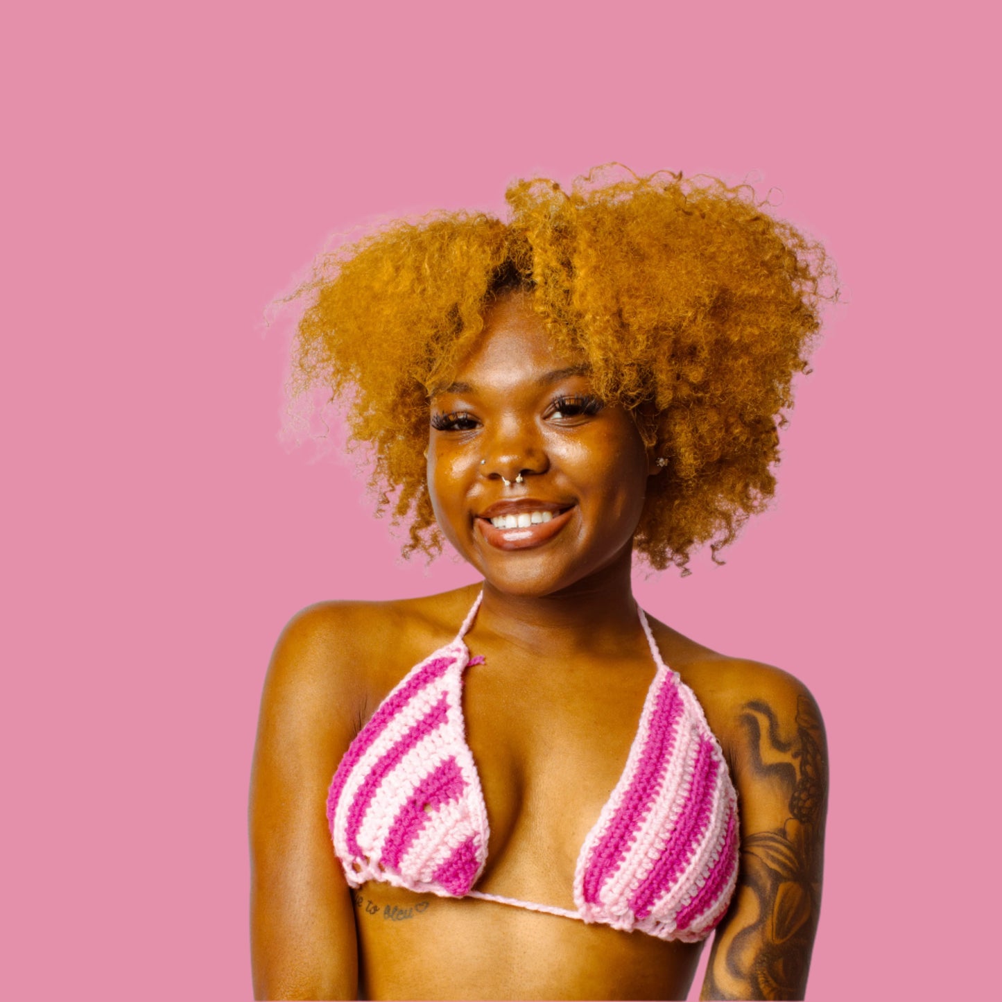 Striped Bikini Top